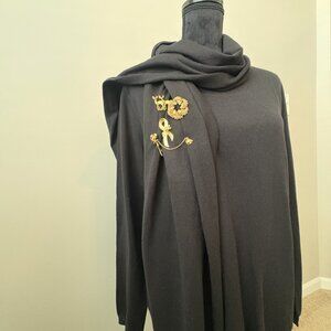 Black Tunic w/matching scarf